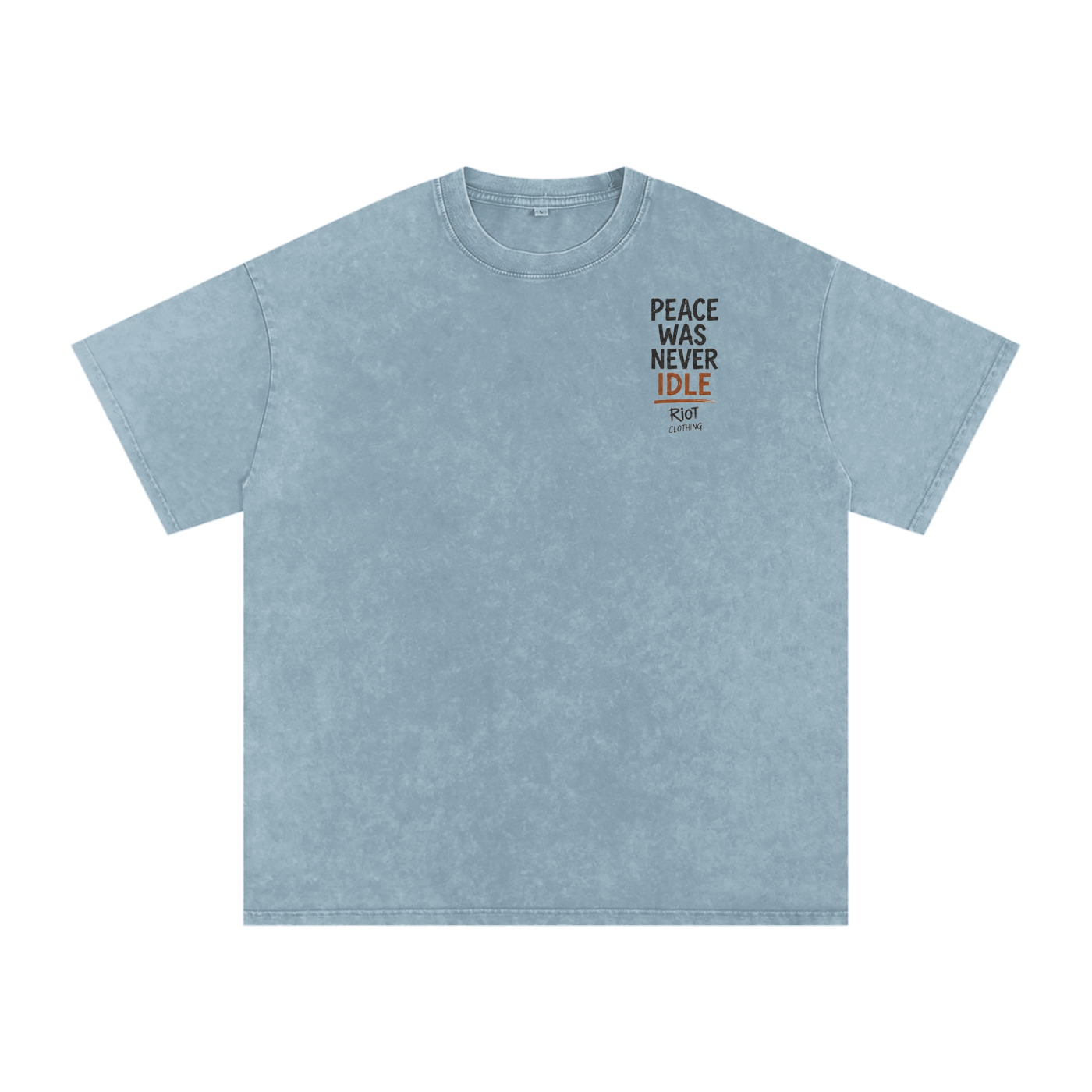 Snow Washed Oversized Cotton T-Shirt