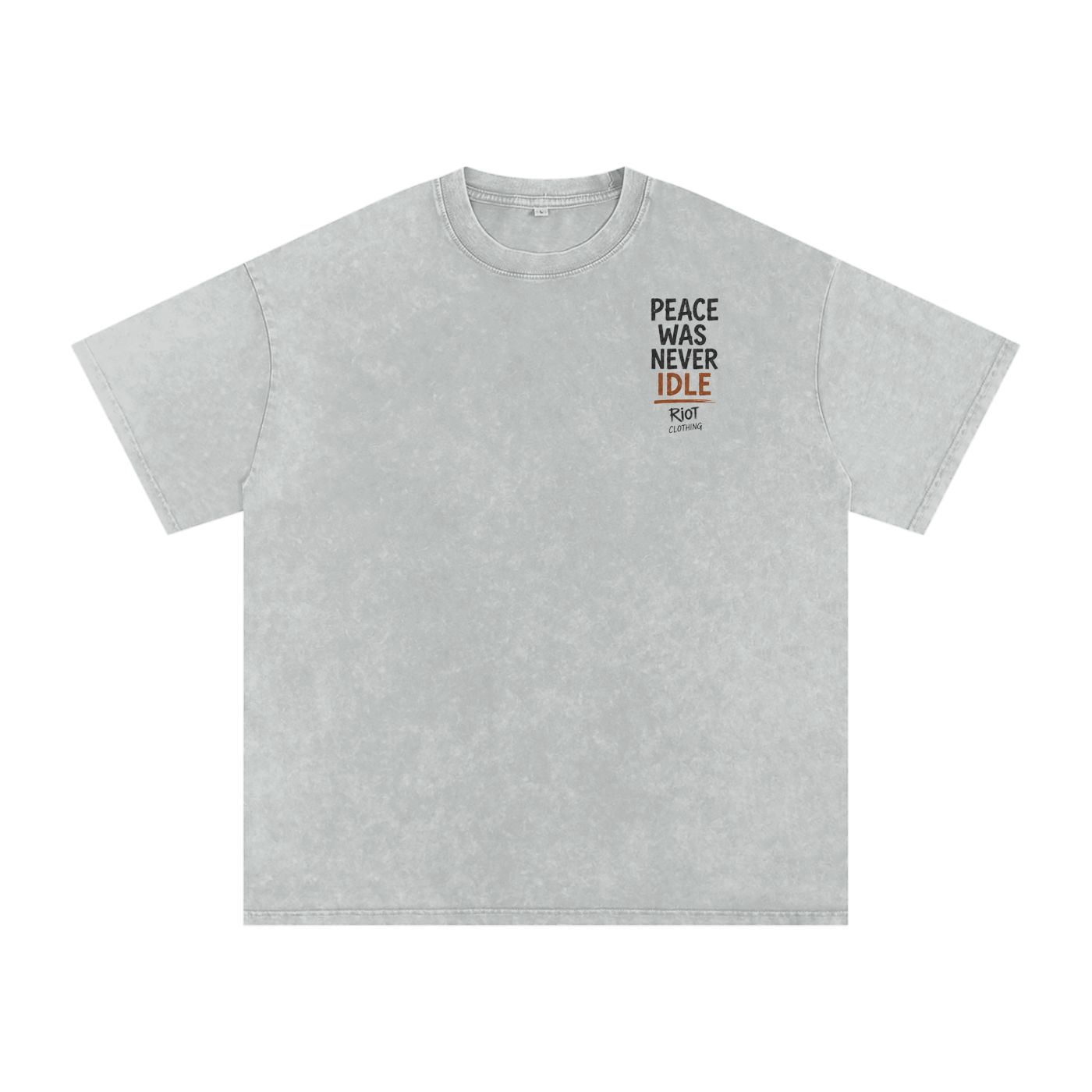 Snow Washed Oversized Cotton T-Shirt